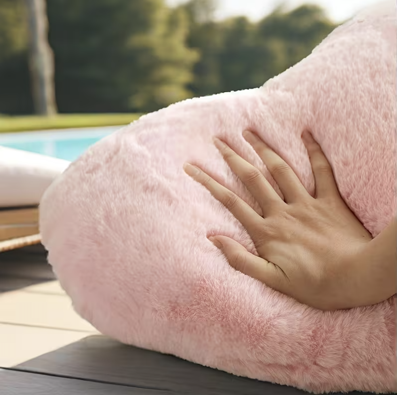 Roze Hart Kussen - 50x34cm afbeelding 2