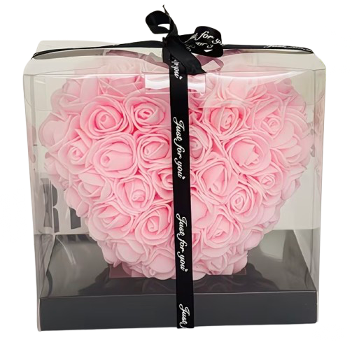 Rose Heart Roze - 15cm